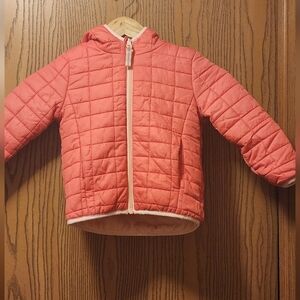 Cat & Jack Coral Quilted Hooded Jacket